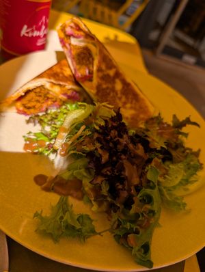Burger wrap at Fit & Gourmande in Grenoble