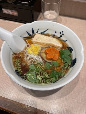 Vegan Ramen  at Yoroiya Ramen in Tokyo