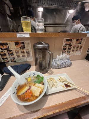   at Yoroiya Ramen in Tokyo