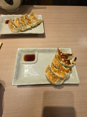 Vegan gyoza at Yoroiya Ramen in Tokyo