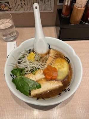 Vegan ramen   at Yoroiya Ramen in Tokyo