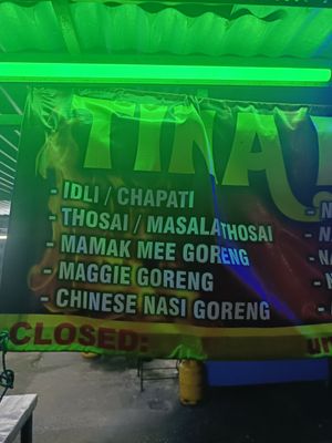 Menu at Tina's Kitchen - Food Stand in Ipoh