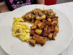 Biscuits and gravy at Love It Vegan  in Torrington