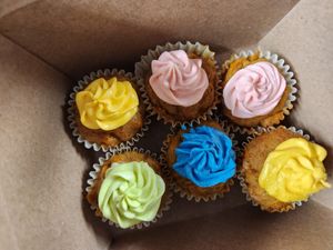 Mini carrot cake cupcakes at Love It Vegan  in Torrington