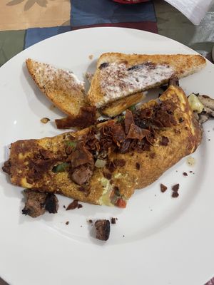 Fat vegan omelettee #Veganuary at Love It Vegan  in Torrington