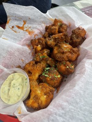 Buffalo cauliflower bites  #Veganuary at Love It Vegan  in Torrington