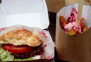 The Good Burger at Pomodoro E Basilico  in West London