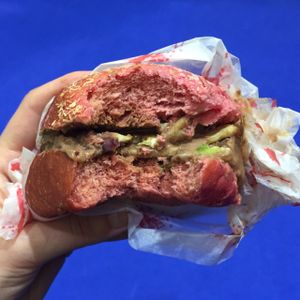unicorn burger at Pomodoro E Basilico  in West London
