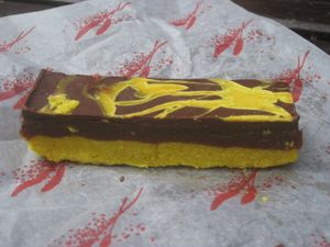 Chocolate orange twix bar at Pomodoro E Basilico  in West London