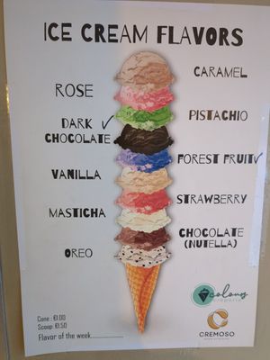 Dark chocolate and forest fruit are vegan at Colours Crêperie in Kakopetria