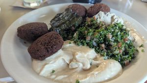 Vegetable platter at Aladdin's Eatery - Brier Creek Pkwy in Raleigh