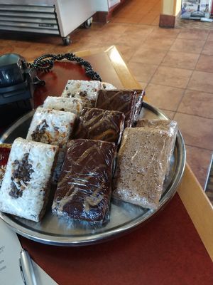 Apple Cinnamon Bar (far right) is vegan at Aladdin's Eatery - Brier Creek Pkwy in Raleigh