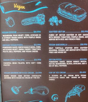 Vegan menu at Amukan Gourmet  in Chiloe