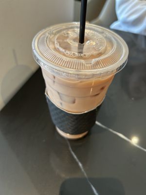 Iced chai with almond milk   at For Five Coffee Roasters in Garden City
