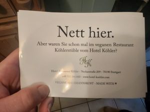  at Hotel Köhler in Stuttgart