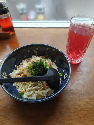 Truffle and Vegan Duck Ramen (without soup) at Iimori Vegan Ramen  in Berlin
