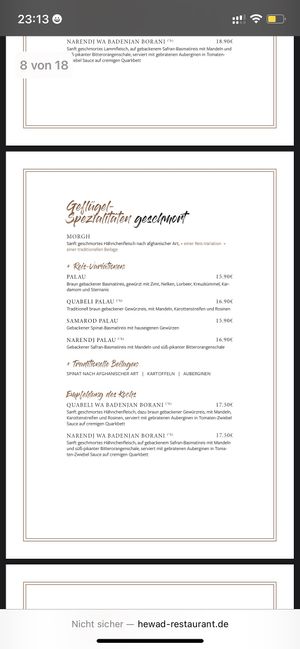   at Hewad Restaurant in Munich