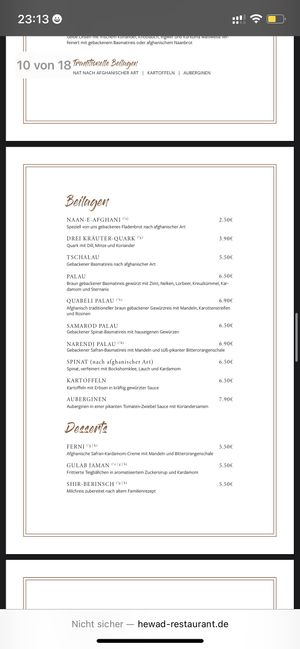   at Hewad Restaurant in Munich