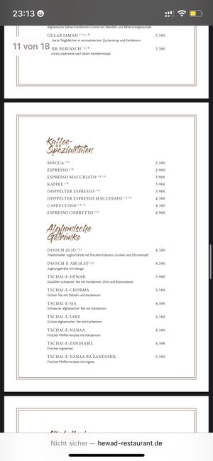   at Hewad Restaurant in Munich