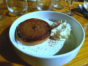 Tatin pie at La Belle Verte in Toulouse