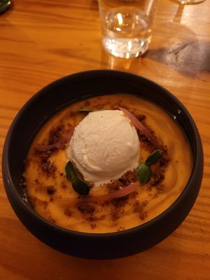 Butternut cream at La Belle Verte in Toulouse