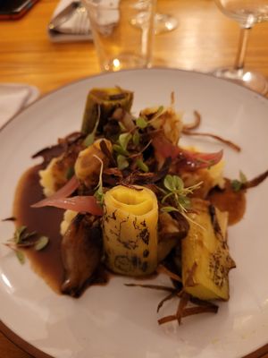 Purée et poireaux at La Belle Verte in Toulouse