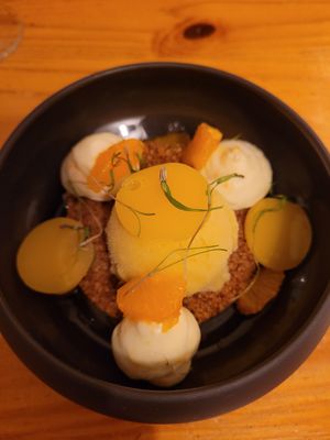 Sorbet mandarine at La Belle Verte in Toulouse