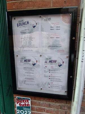 Menu at La Belle Verte in Toulouse