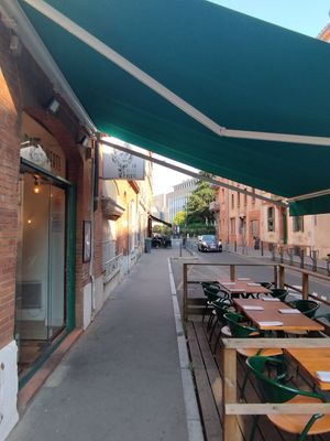 Outside at La Belle Verte in Toulouse