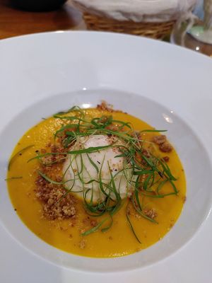 Butternut soup at La Belle Verte in Toulouse