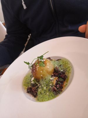 Stuffed onion at La Belle Verte in Toulouse