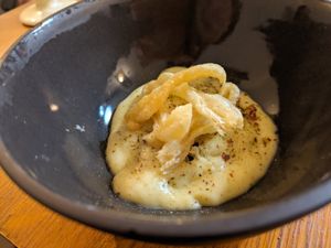 Potato cream with celeriac at La Belle Verte in Toulouse