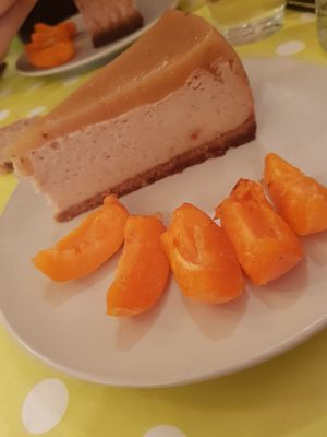 Cheesecake végétalien at La Belle Verte in Toulouse
