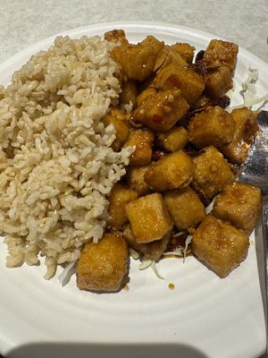 Orange tofu   at China Bowl Asian Cuisine in Lahaina