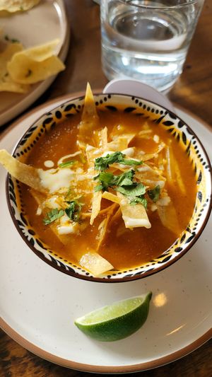 Tortilla soup at The Ginger Mule in Houston