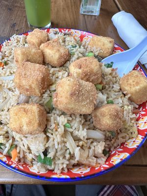 Fried Vegan Rice with Crispy Tofu   at The Ginger Mule in Houston