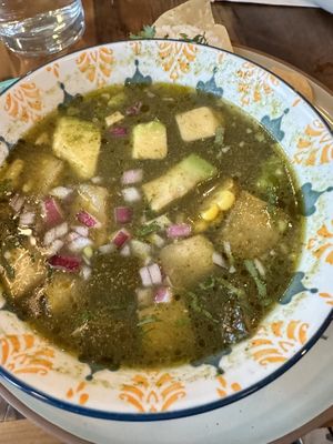 Columbia inspired Soup   at The Ginger Mule in Houston