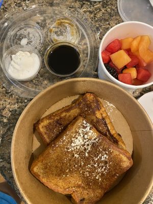French toast  at The Ginger Mule in Houston