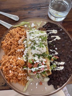 May Special- Enchiladas   at The Ginger Mule in Houston