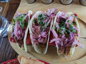 Fish tacos at The Ginger Mule in Houston