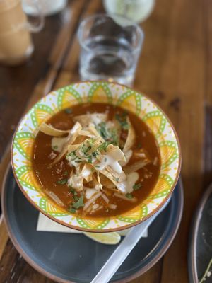 Tortilla soup   at The Ginger Mule in Houston