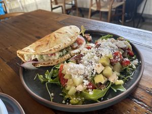 Gyro and Greek Salas  at The Ginger Mule in Houston