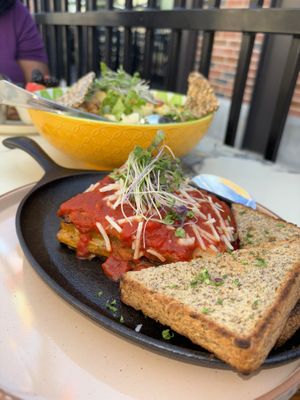 Butternut Squash Lasagna (subbed gluten free toast! So awesome they have gf options!)  at The Ginger Mule in Houston