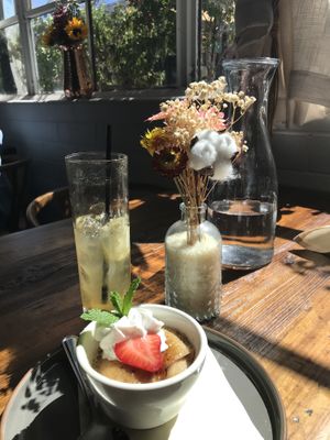 Flan Brûlée, Ginger Flare  at The Ginger Mule in Houston