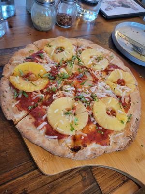 Sunset pizza at The Ginger Mule in Houston