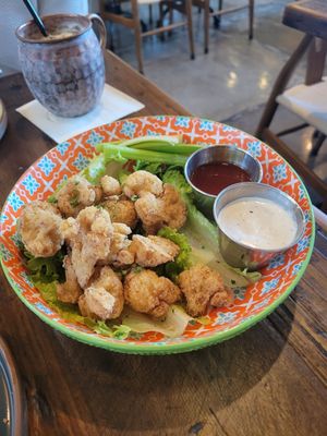 Cauliflower bites at The Ginger Mule in Houston