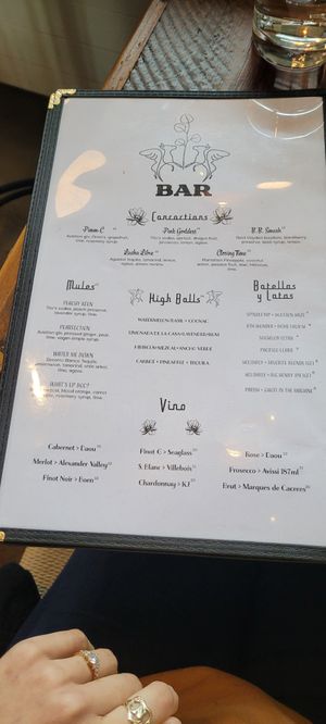 Menu part 4 at The Ginger Mule in Houston