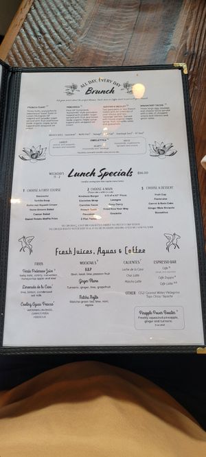 Menu part 3 at The Ginger Mule in Houston