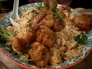 Fried rice with cauliflower   at The Ginger Mule in Houston
