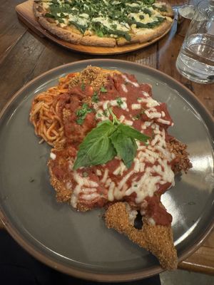 Oyster Mushroom Parmesan   at The Ginger Mule in Houston